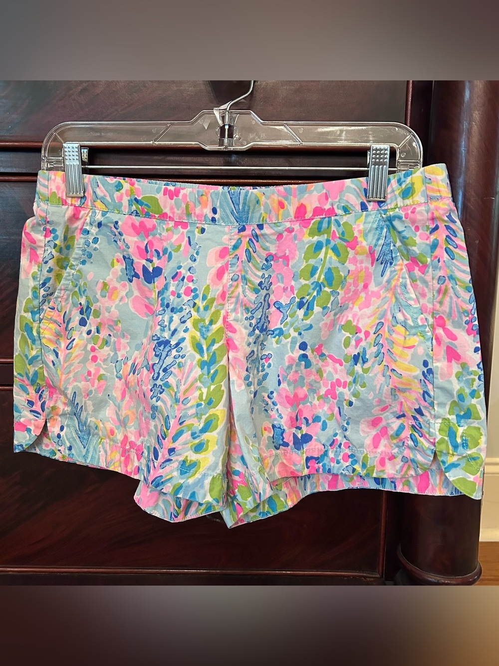 Lilly Pulitzer Pastel Floral Print Shorts - Pink, Blue, Green